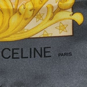 Vintage Celine Paris Silk Scarf.